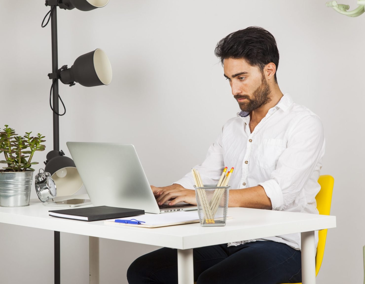 young-man-working-office